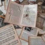 poems about hope, scattered pages and dried flowers